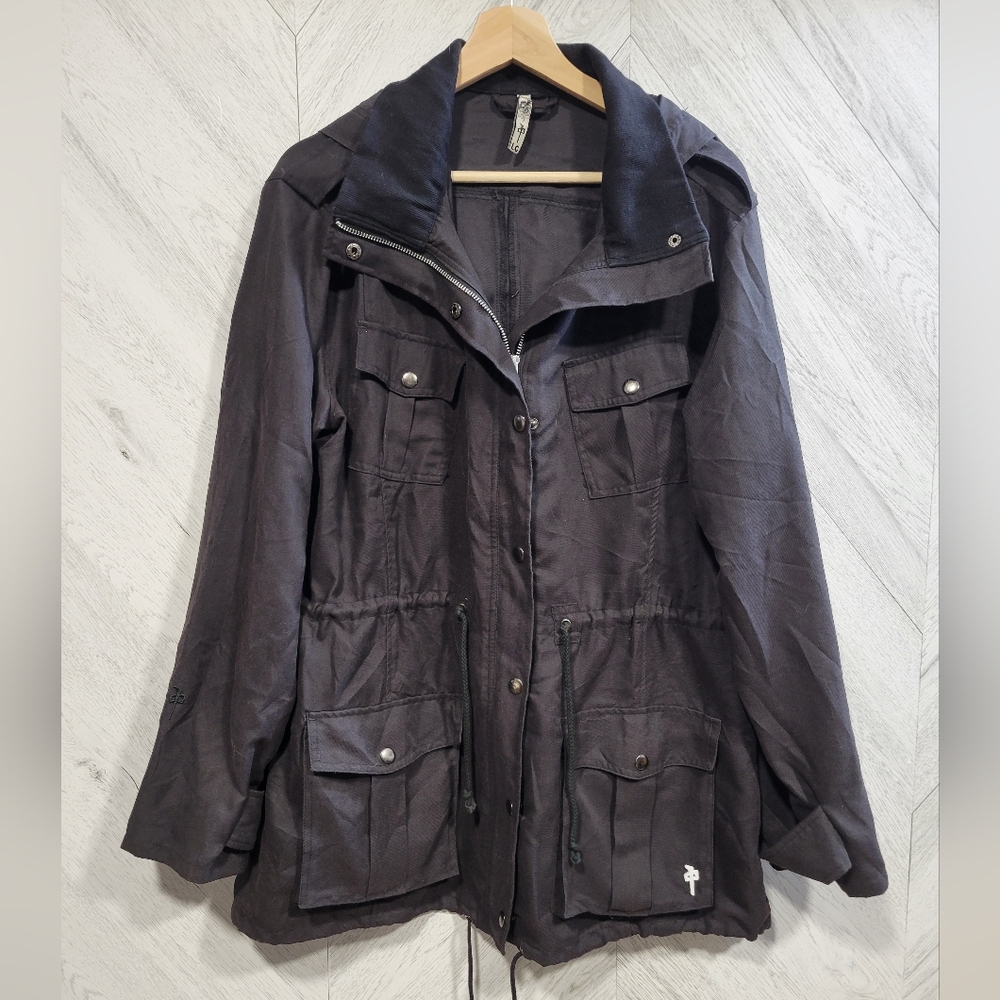 RDS Ladies Black Utility Jacket with Multiple Pockets
